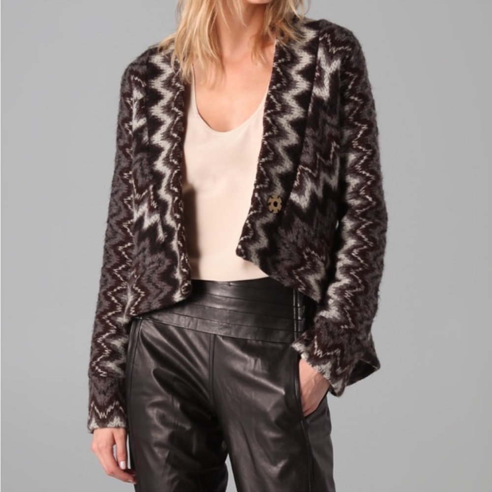 Mike Gonzalez Women’s wool blend cardigan sweater size